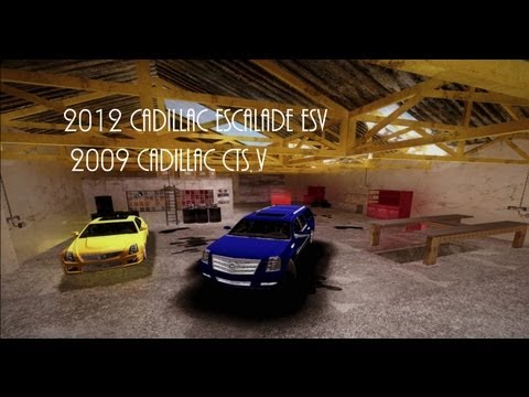 GTA San Andreas Mods - 2012 Cadillac Escalade ESV & 2009 Cadillac CTS V