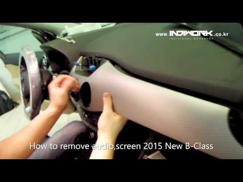 2015 Mercedes-Benz B-Class(W246) How to remove audio,monitor by? indiwork
