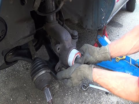 Wheel bearing replacement on site without dismantling the hub carrier