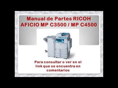 Manual De Partes Y Servicio RICOH AFICIO MP C3500 MP C4500