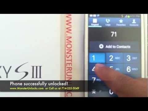 how to unlock samsung galaxy s3 iii sgh i747 at t by unlock code