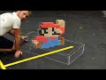 Super Mario - 3D Chalk Art (Time Lapse)