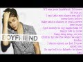 Justin Bieber- Boyfriend Offical Audio (song with lyrcis) NEW 2012 HD