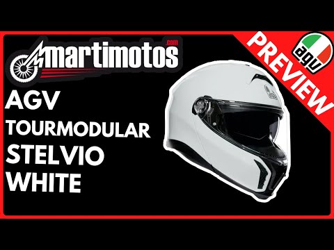 Video of AGV TOURMODULAR STELVIO WHITE