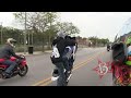 Motorcycle Stunts Splitting Traffic In Wheelie HD Ride Of The Century ROC Hood Ride 2012 Blox Starz