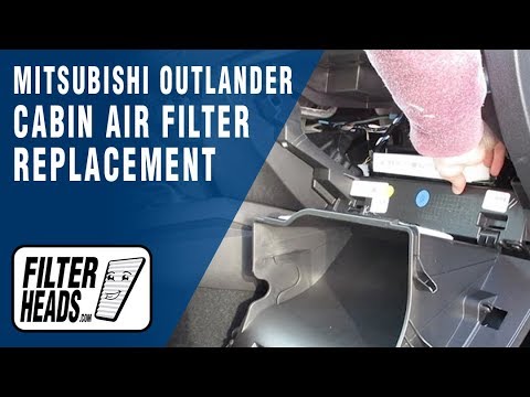 How to Replace Cabin Air Filter Mitsubishi Outlander.