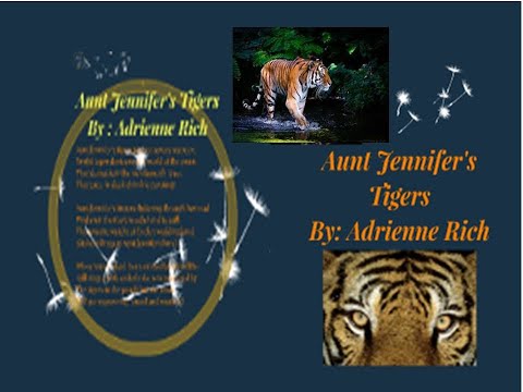 AUNT JENNIFER’S TIGERS – CLASS XII