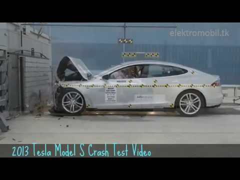 Краш тест Тесла Модель С Tesla Model S