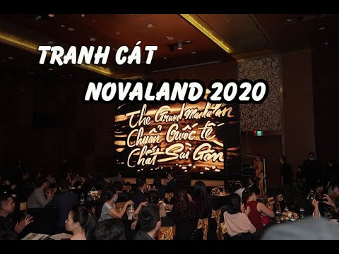 Tranh cát trình diễn Nguyễn Tiến tại novaland 2020 