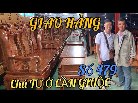 GIAO Đào Hương Đá ,Bàn Ăn Căm xe Cho Chú TƯ Ở Cần Giuộc |Đồ Gỗ Trâm Anh|số 479