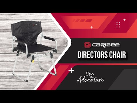 Caribee Aluminum Directors Chair - Black