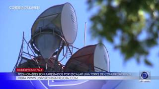 Tres hombres son arrestados por escalar una torre de comunicaciones 