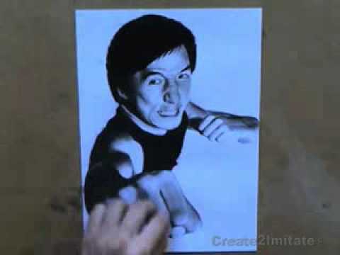 jessica alba drawing. Jackie Chan Tribute Drawing