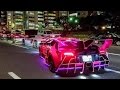 Crazy & Colorful Lamborghini Halloween Run in Tokyo