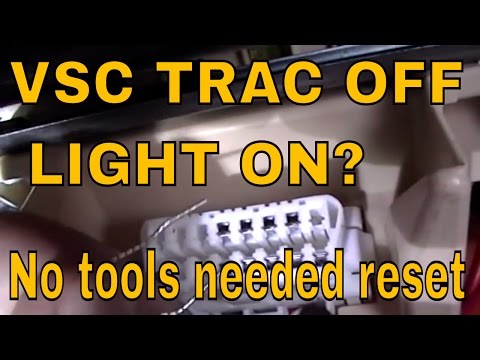 How to do a zero point calibration on LEXUS AND TOYOTA VSC TRAC OFF