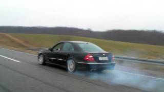 E 55 AMG with Kleemann 55-K2 tuning, power burnout