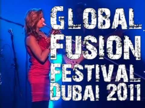 Eliana Burki performing at the Global Fusion Festival in Dubai 2011 