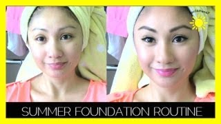 GET READY WITH ME! SUMMER FOUNDATION ROUTINE!