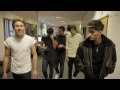One Direction arriving at the Free Radio Office