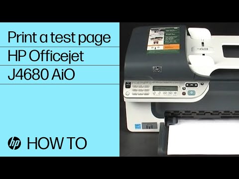 Printing A Self Test Page - HP Officejet J4680