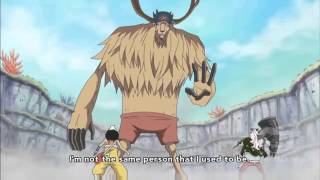 one piece side blog — Monster point chopper holding a dumbfounded