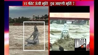 Lord Shiva idol washed away in Rishikesh