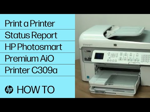 Print a Printer Status Report - HP Photosmart Premium All-in-One Printer C309a Duration: 1:53. Total Views: 5,532