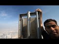 From the top of the Burj Khalifa's spire 828 m (aka Burj Dubai) video , 31 December 2009