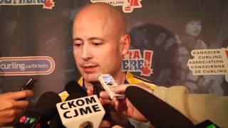 2012 Tim Hortons Brier Semi-Final Media Scrum