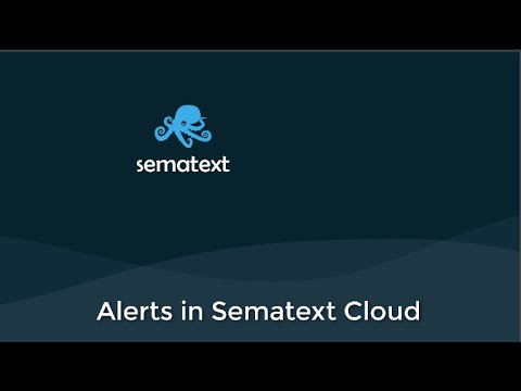 Alerts in Sematext Cloud