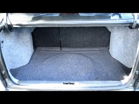 Оклейка багажника карпетом в Hyundai Accent