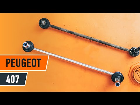 How to replace front anti roll bar link on PEUGEOT 407 TUTORIAL | AUTODOC