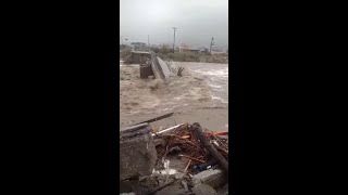 Edremit'te Yağmur'da fırtına manzaraları EDREMİT