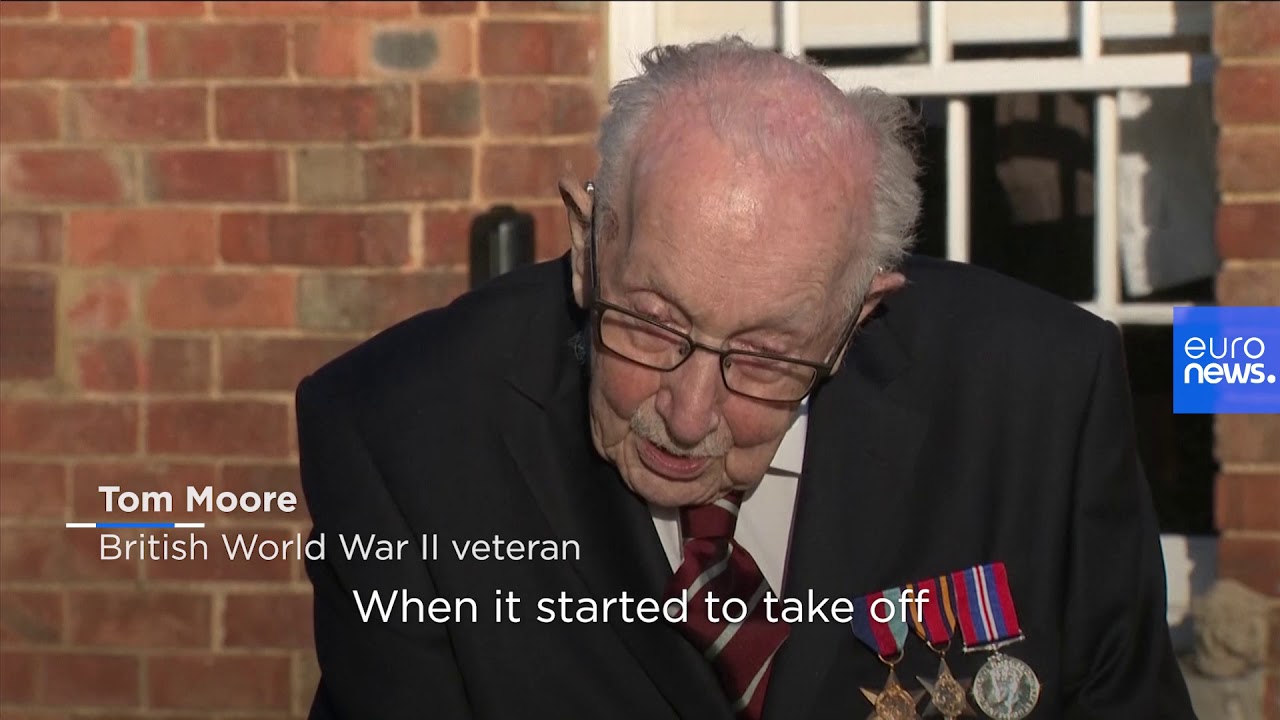 WWII Veteran Aged 99 Raises over €14 Million for Healthcare Workers in the UK