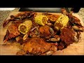 Chef Jarod Steams Blue Crabs in Old Bay Seasoning