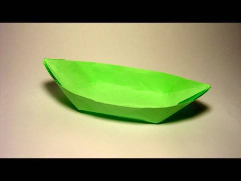 Origami Boat canoe