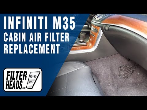 How to Replace Cabin Air Filter 2007 Infiniti M35