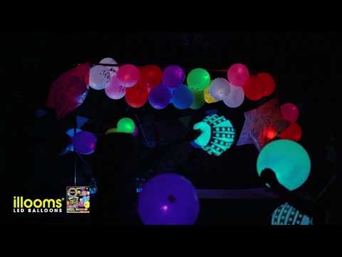 Illooms LED Balloons Gold 5 Pack