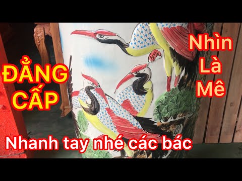 SỐC mua 100 triệu Tại ĐỒ GỖ TRÂM ANH nhận ngay 1 cặp bình gốm sứ 1,8 m cực đẹp ( 144)