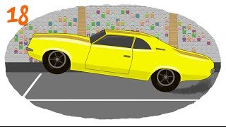 Мультфильм раскраска для детей гоночные машины Мультфильм раскраска для детей гоночные машины