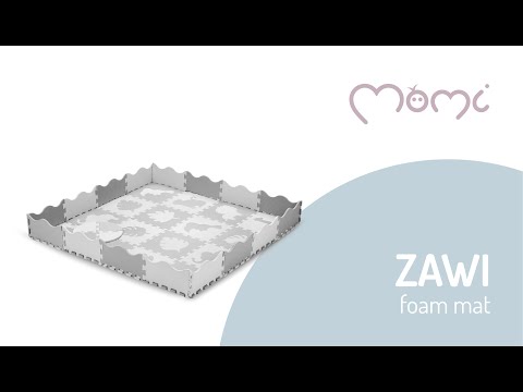 MoMi ZAWI otroška igralna podloga, 3v1, vodoodporna, protizdrsna, notranja, zunanja, mehka, varna, zanimiva, roza