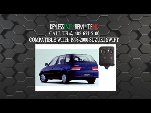 How To Replace Suzuki Swift Key Fob Battery 1998 1999 2000
