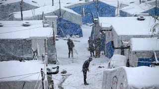 خيام اللاجئين في البرد القارس والعاصفة - عثمان الخميس