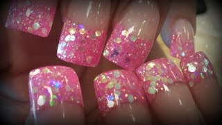 P2 HOW TO GLITTERY ACRYLIC NAIL DESIGNS
