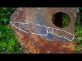 From Rusted Circular Saw Blade to Razor Sharp Bowie Knife