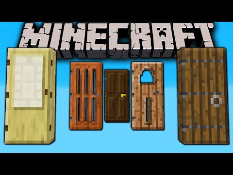 Minecraft Sculptures with Armor Stands · Minecraft 1.8 Snapshot: New Doors! Medieval, Japanese, Modern, Slime Block Sound