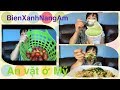 Ăn Kem trà xanh, mận, bắp nướng mỡ hành, bắp nổ- Ăn vặt ở Mỹ