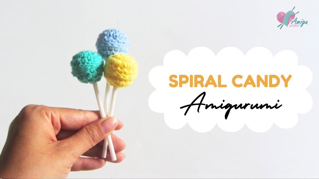Free Pattern – Crochet Spiral amigurumi Candy