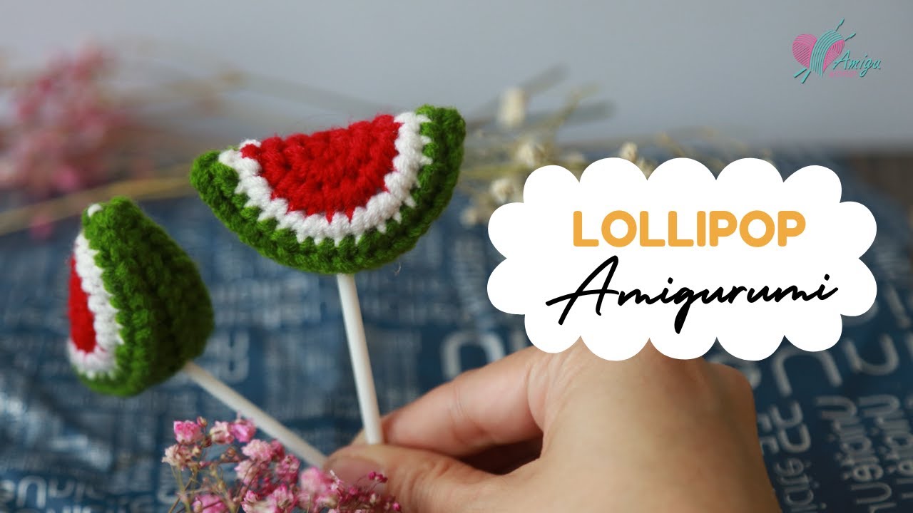 Free Pattern – How to crochet Watermelon Candy amigurumi