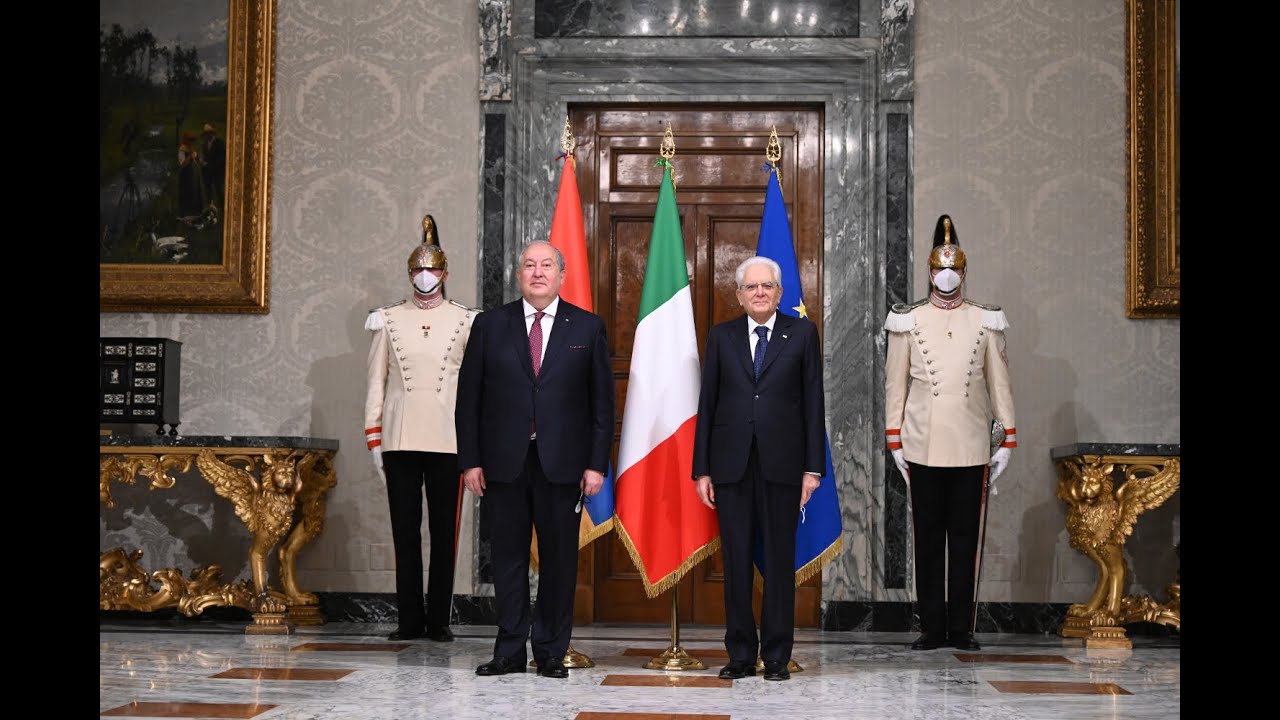 Իտալիայի նախագահի նստավայրում՝ Քուիրինալե պալատում, տեղի է ունեցել Հայաստանի և Իտալիայի նախագահներ Արմեն Սարգսյանի և Սերջո Մատարելլայի առանձնազրույցը